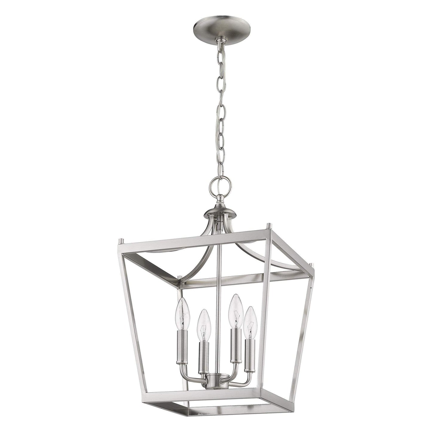 Kennedy 4-Light Satin Nickel Pendant - Homeroots - Flyclothing LLC