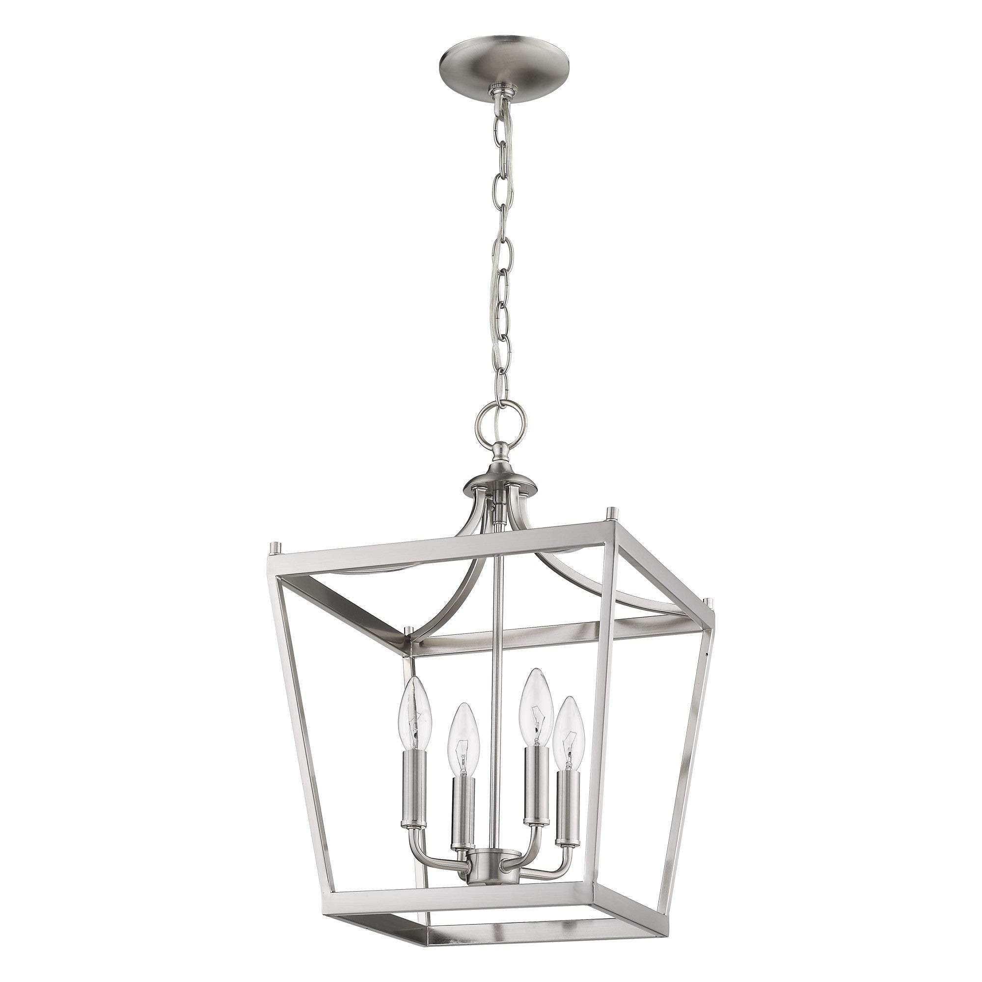 Kennedy 4-Light Satin Nickel Pendant - Homeroots - Flyclothing LLC