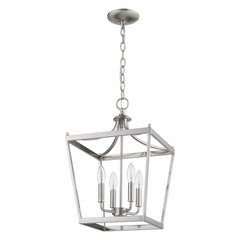 Kennedy 4-Light Satin Nickel Pendant - Homeroots