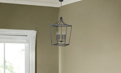 Kennedy 6-Light Matte Black Pendant - Homeroots