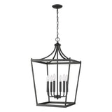 Kennedy 6-Light Matte Black Pendant - Homeroots