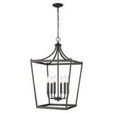 Kennedy 6-Light Matte Black Pendant - Homeroots - Flyclothing LLC