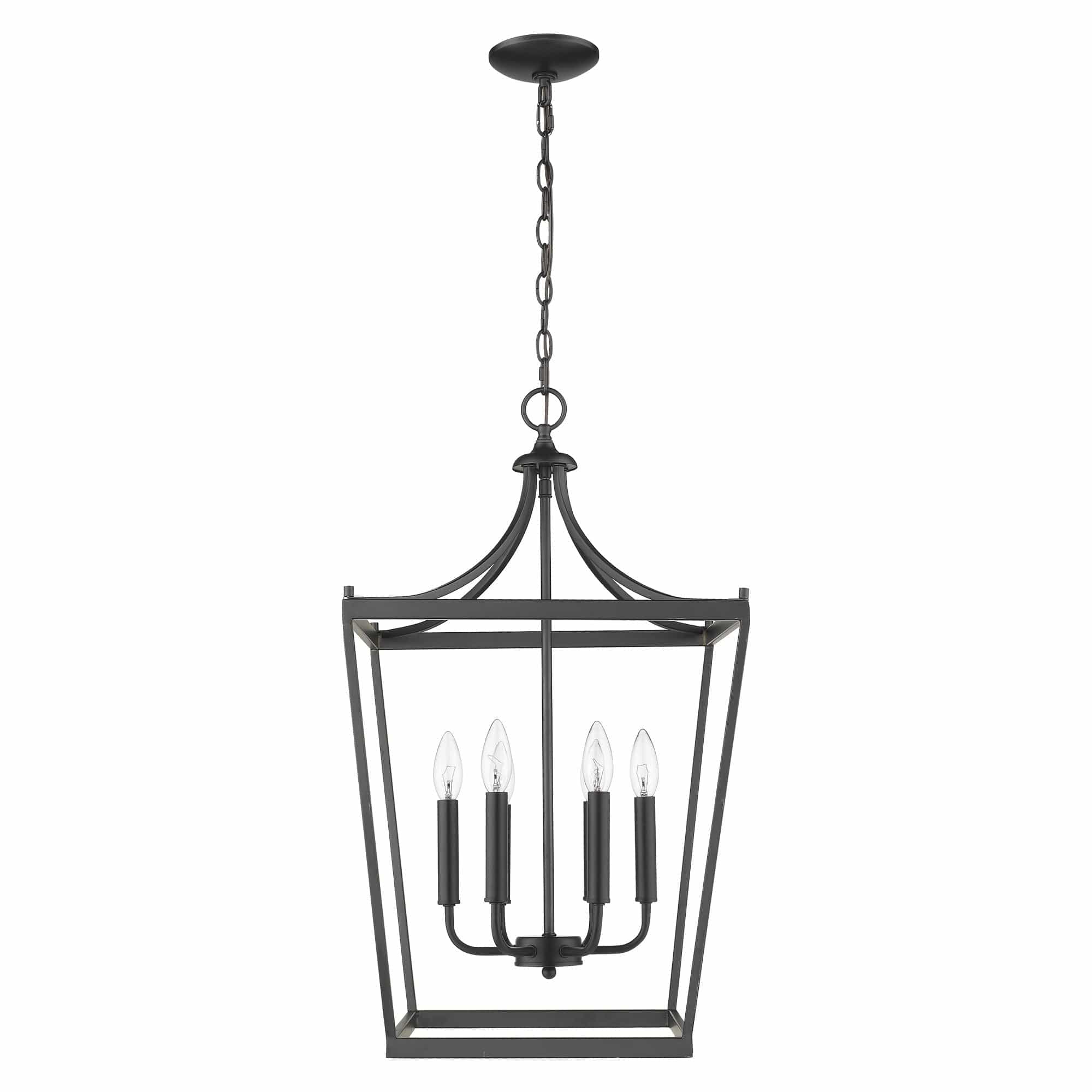 Kennedy 6-Light Matte Black Pendant - Homeroots