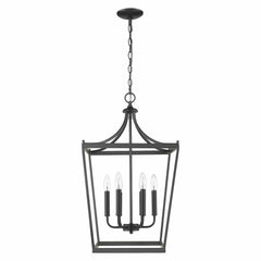 Kennedy 6-Light Matte Black Pendant - Homeroots