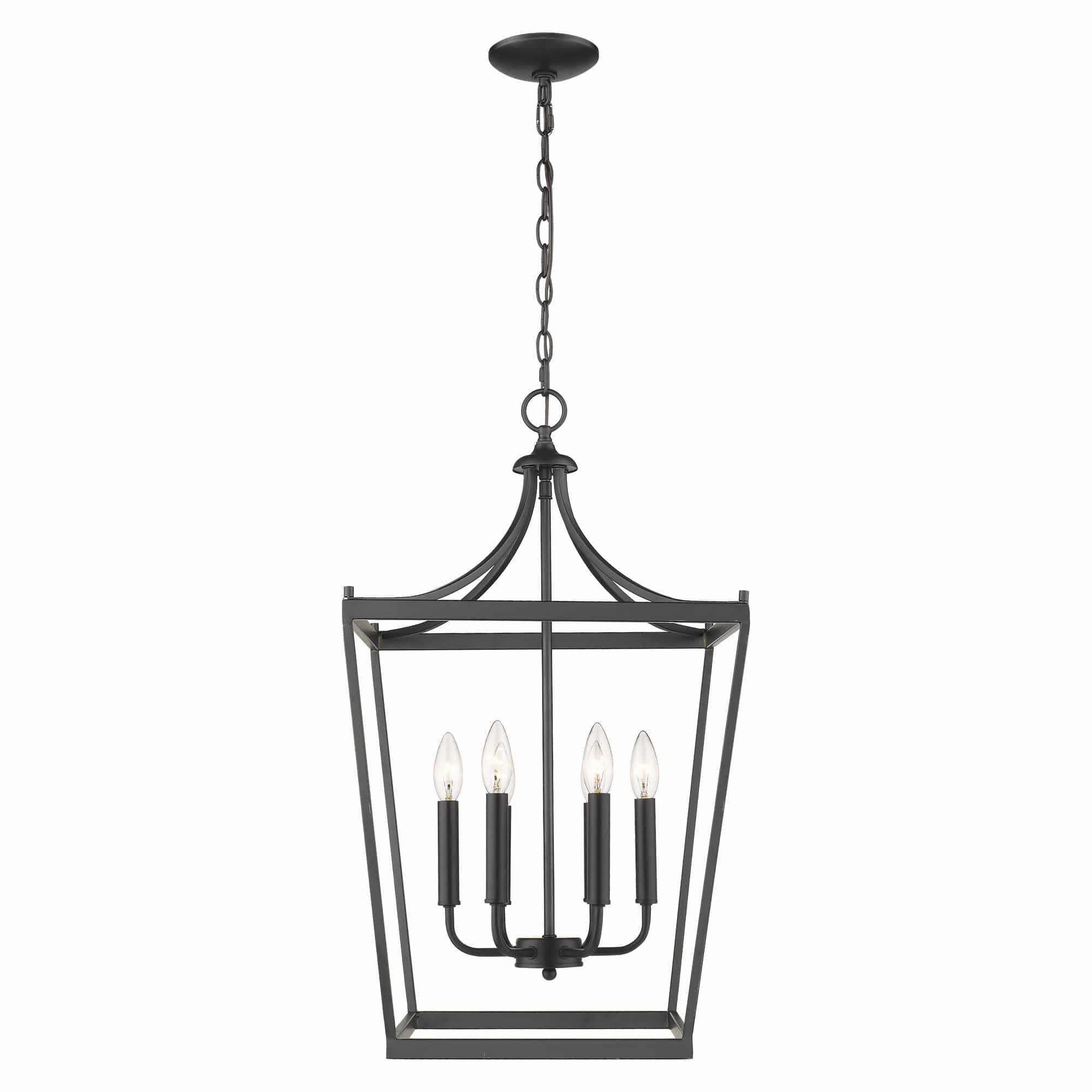 Kennedy 6-Light Matte Black Pendant - Homeroots