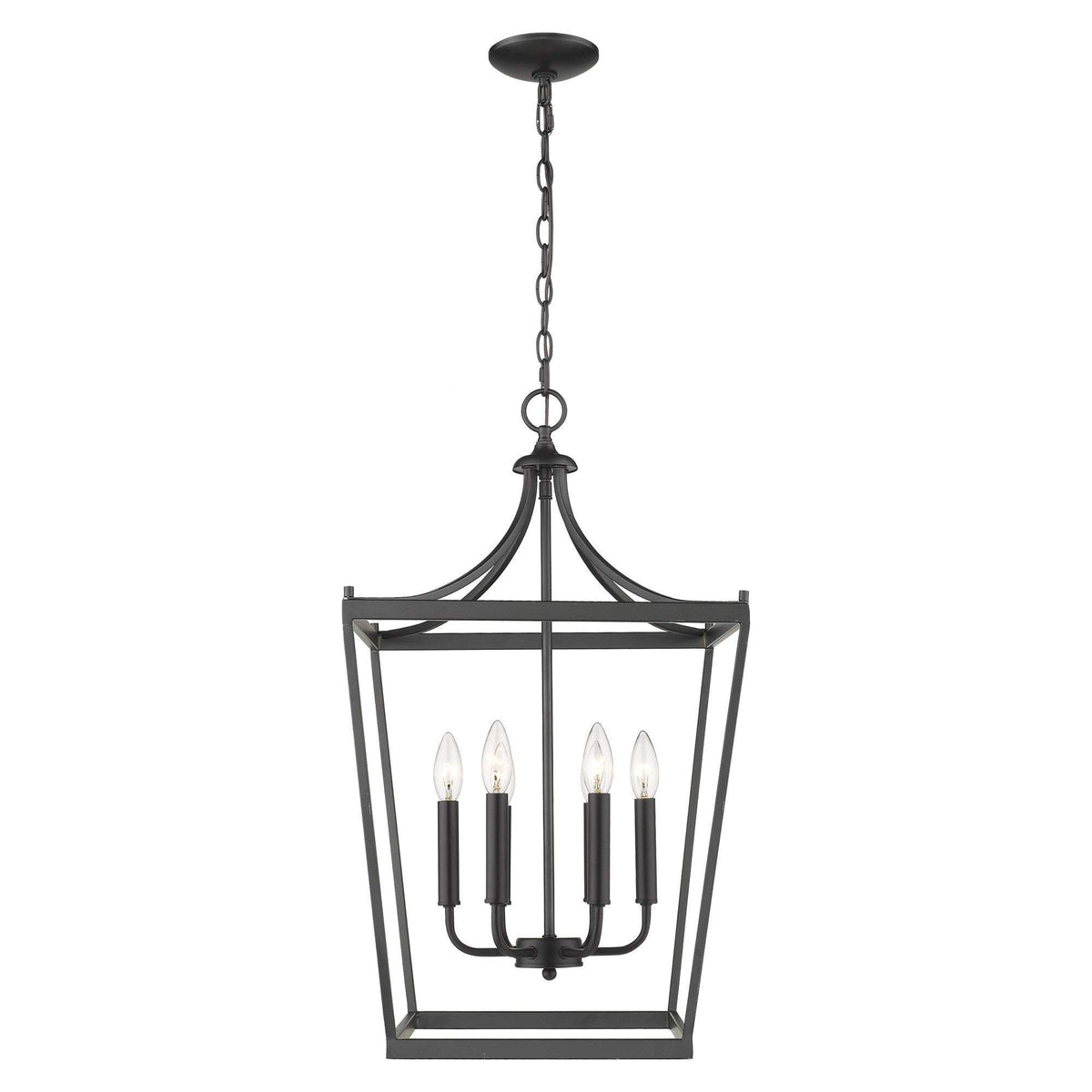 Kennedy 6-Light Matte Black Pendant - Homeroots - Flyclothing LLC