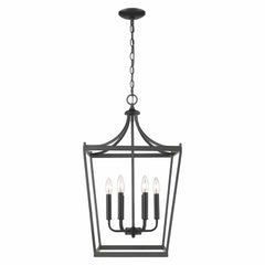 Kennedy 6-Light Matte Black Pendant - Homeroots