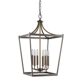 Kennedy 6-Light Oil-Rubbed Bronze Foyer Pendant - Homeroots