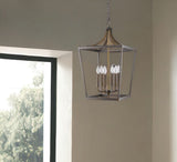 Kennedy 6-Light Oil-Rubbed Bronze Foyer Pendant - Homeroots