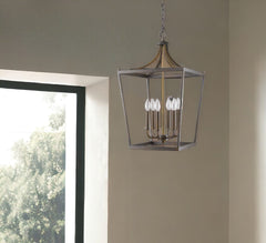 Kennedy 6-Light Oil-Rubbed Bronze Foyer Pendant - Homeroots