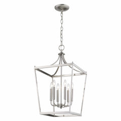 Kennedy 6-Light Satin Nickel Pendant - Homeroots