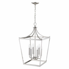 Kennedy 6-Light Satin Nickel Pendant - Homeroots