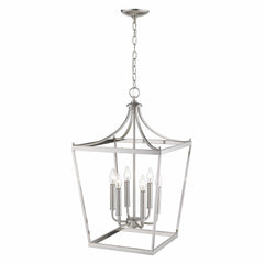 Kennedy 6-Light Satin Nickel Pendant - Homeroots