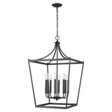 Kennedy 8-Light Matte Black Pendant - Homeroots