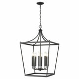 Kennedy 8-Light Matte Black Pendant - Homeroots