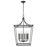 Kennedy 8-Light Matte Black Pendant - Homeroots