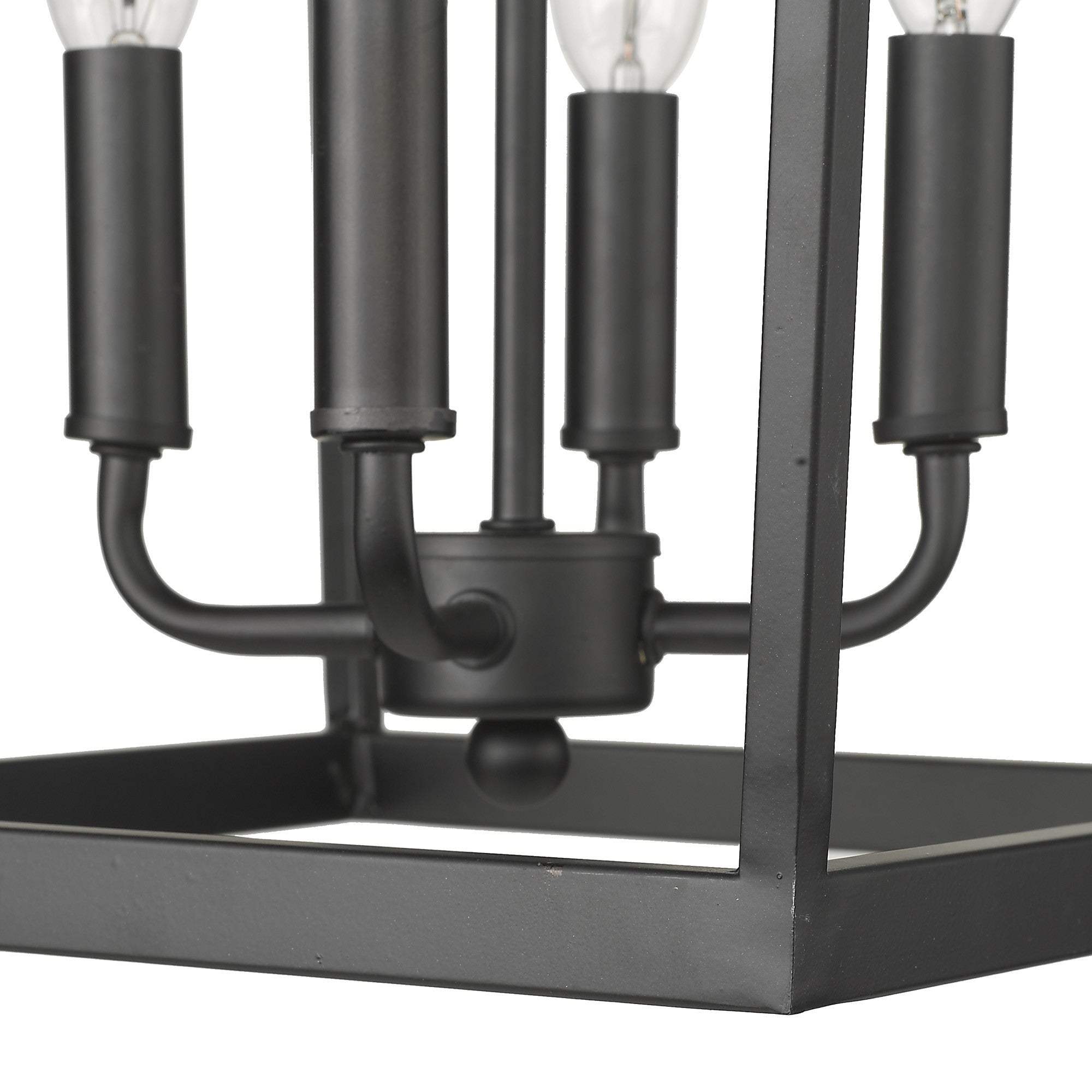 Kennedy 8-Light Matte Black Pendant - Homeroots - Flyclothing LLC
