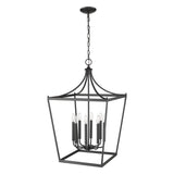 Kennedy 8-Light Matte Black Pendant - Homeroots - Flyclothing LLC