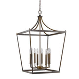 Kennedy 8-Light Oil-Rubbed Bronze Foyer Pendant - Homeroots