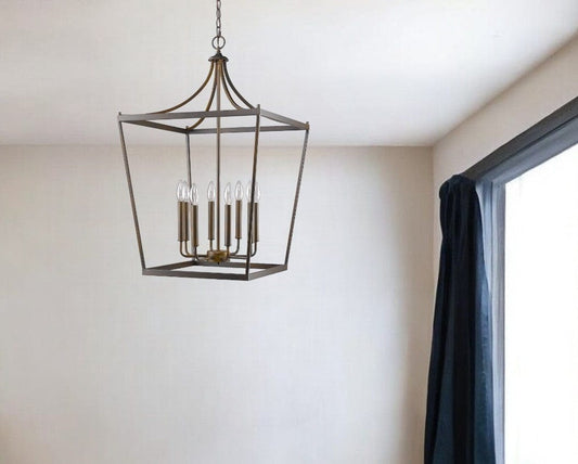 Kennedy 8-Light Oil-Rubbed Bronze Foyer Pendant - Homeroots