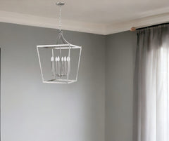 Kennedy 8-Light Satin Nickel Pendant - Homeroots