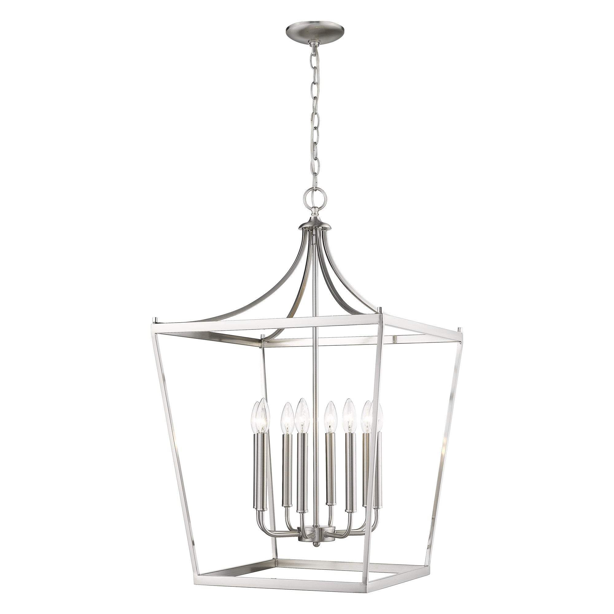 Kennedy 8-Light Satin Nickel Pendant - Homeroots - Flyclothing LLC