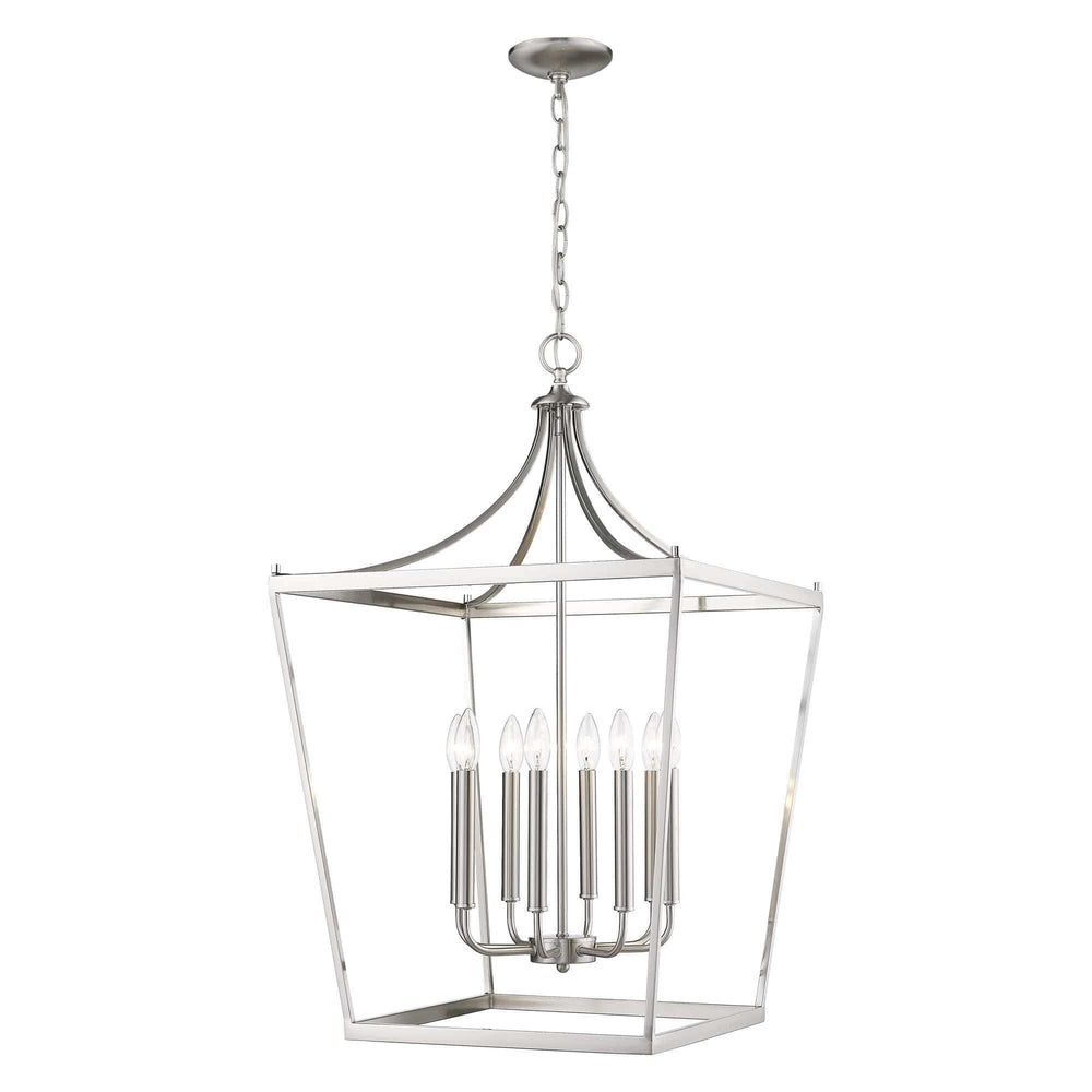 Kennedy 8-Light Satin Nickel Pendant - Homeroots - Flyclothing LLC