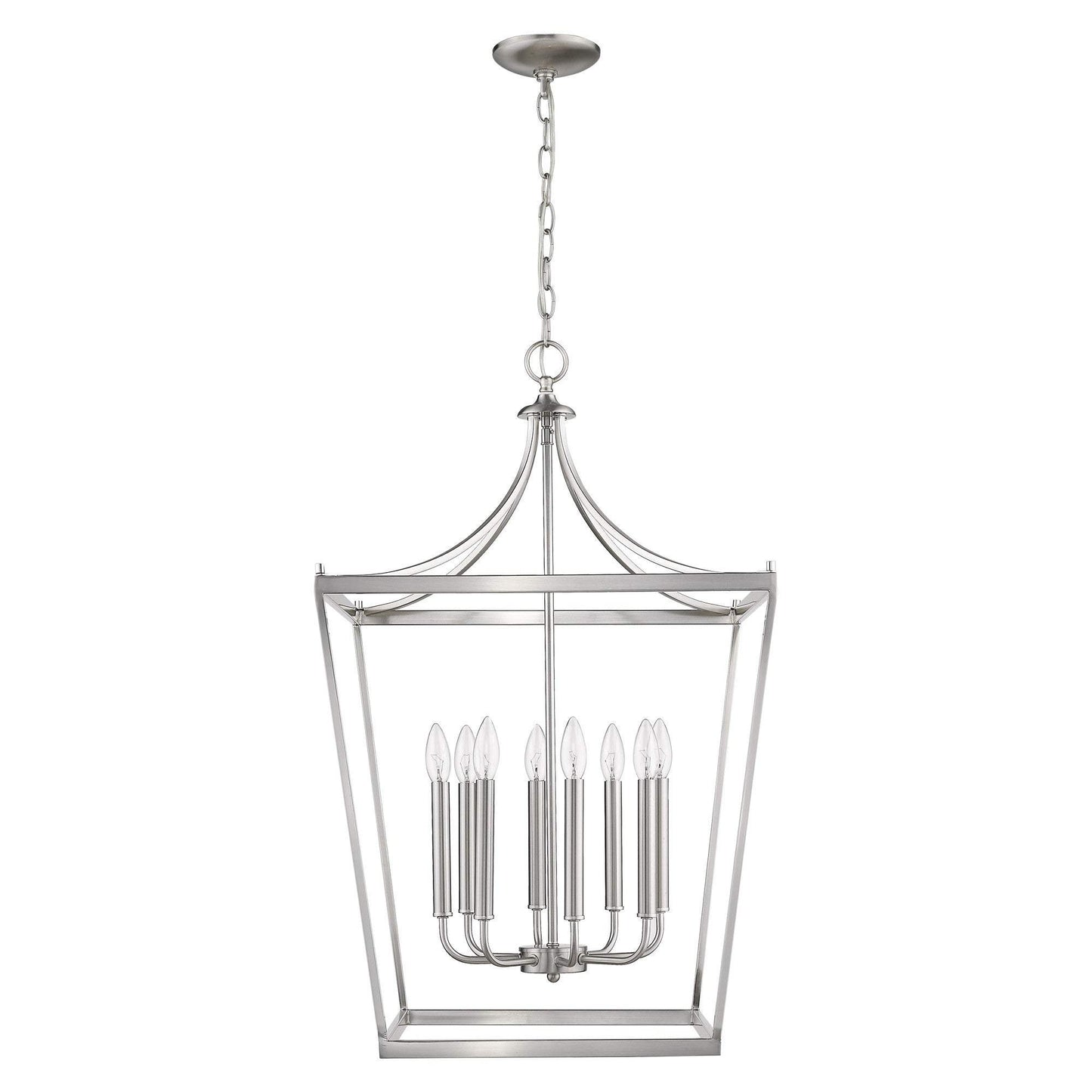 Kennedy 8-Light Satin Nickel Pendant - Homeroots - Flyclothing LLC