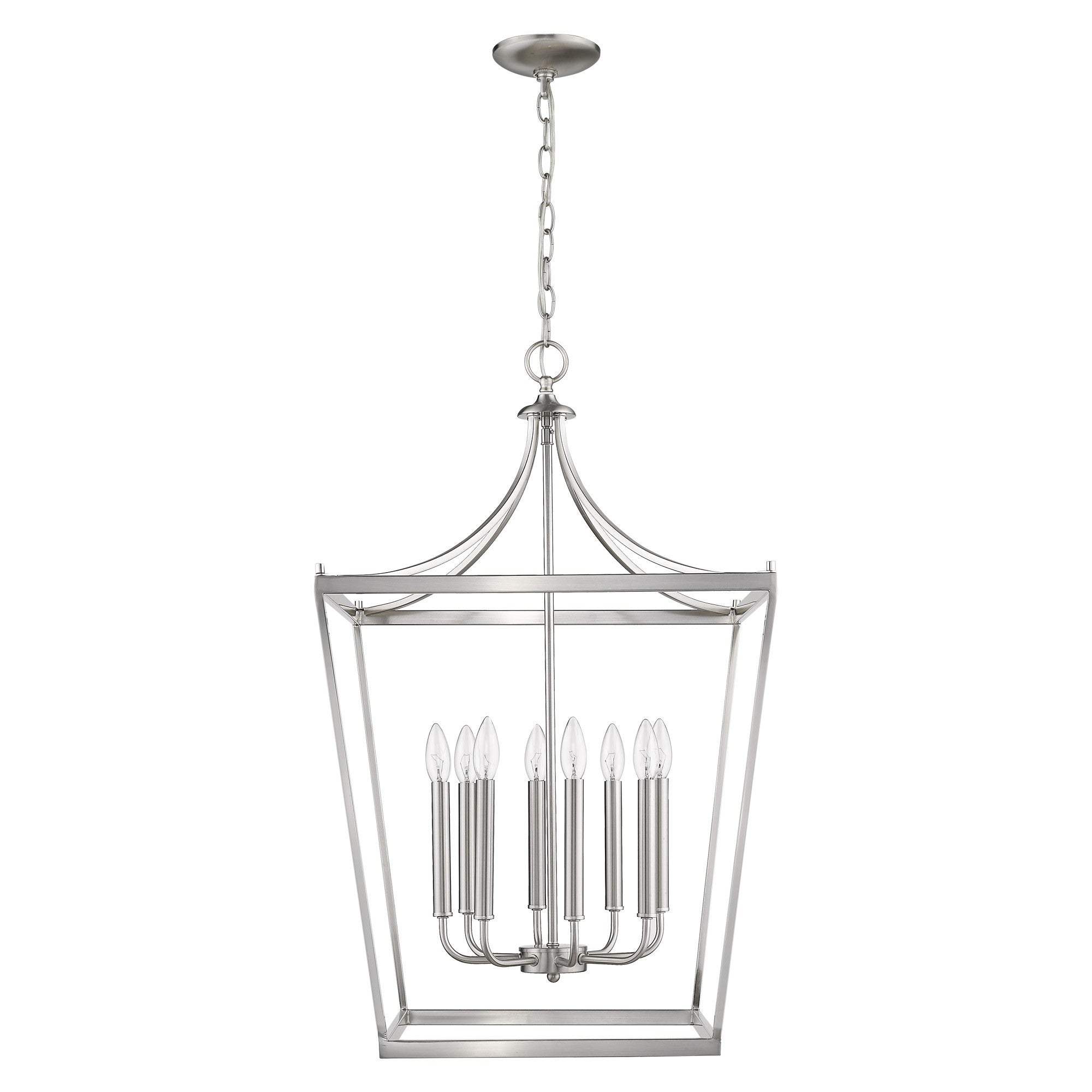 Kennedy 8-Light Satin Nickel Pendant - Homeroots - Flyclothing LLC