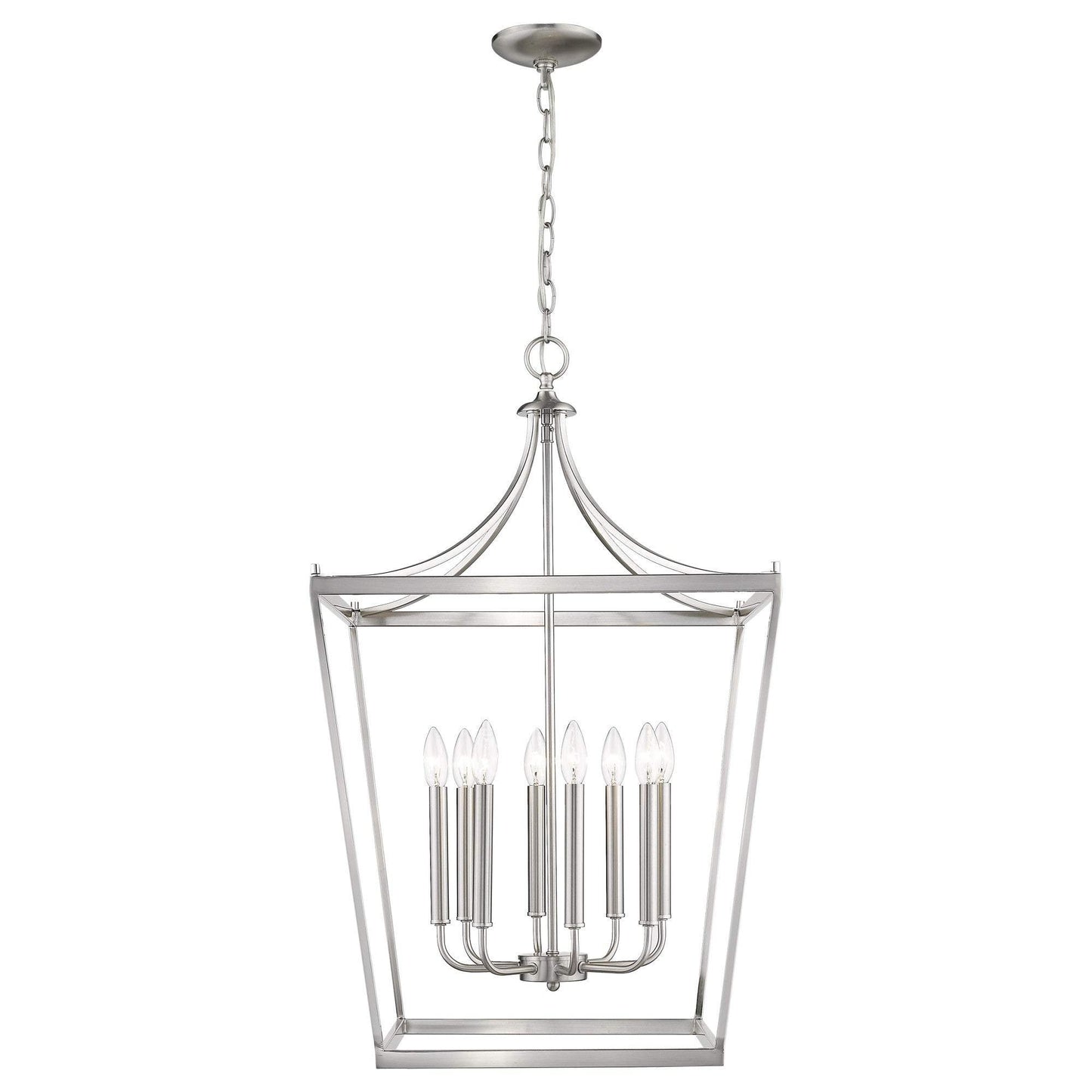 Kennedy 8-Light Satin Nickel Pendant - Homeroots - Flyclothing LLC