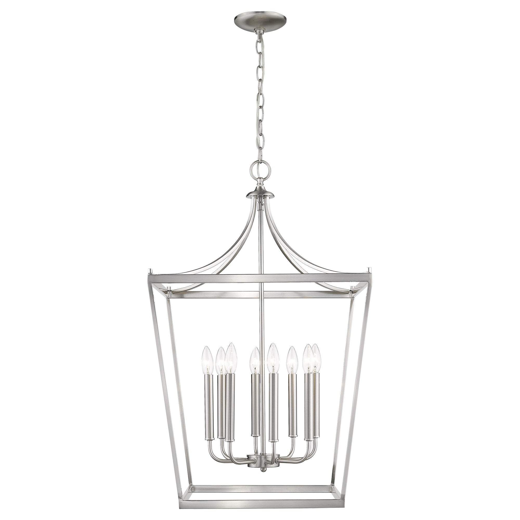 Kennedy 8-Light Satin Nickel Pendant - Homeroots - Flyclothing LLC