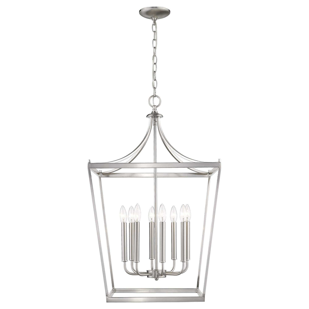 Kennedy 8-Light Satin Nickel Pendant - Homeroots - Flyclothing LLC