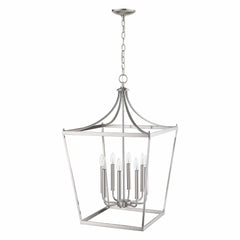 Kennedy 8-Light Satin Nickel Pendant - Homeroots
