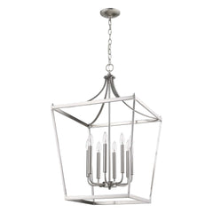 Kennedy 8-Light Satin Nickel Pendant - Homeroots