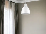 Colby 1-Light White Pendant - Homeroots