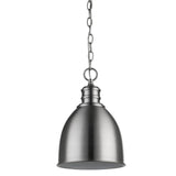 Minimalist Silver Metal Pendant Hanging Light - Homeroots