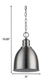 Minimalist Silver Metal Pendant Hanging Light - Homeroots - Flyclothing LLC