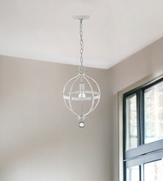 Callie 1-Light Country White Pendant - Homeroots