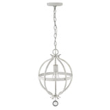 Callie 1-Light Country White Pendant - Homeroots