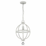 Callie 1-Light Country White Pendant