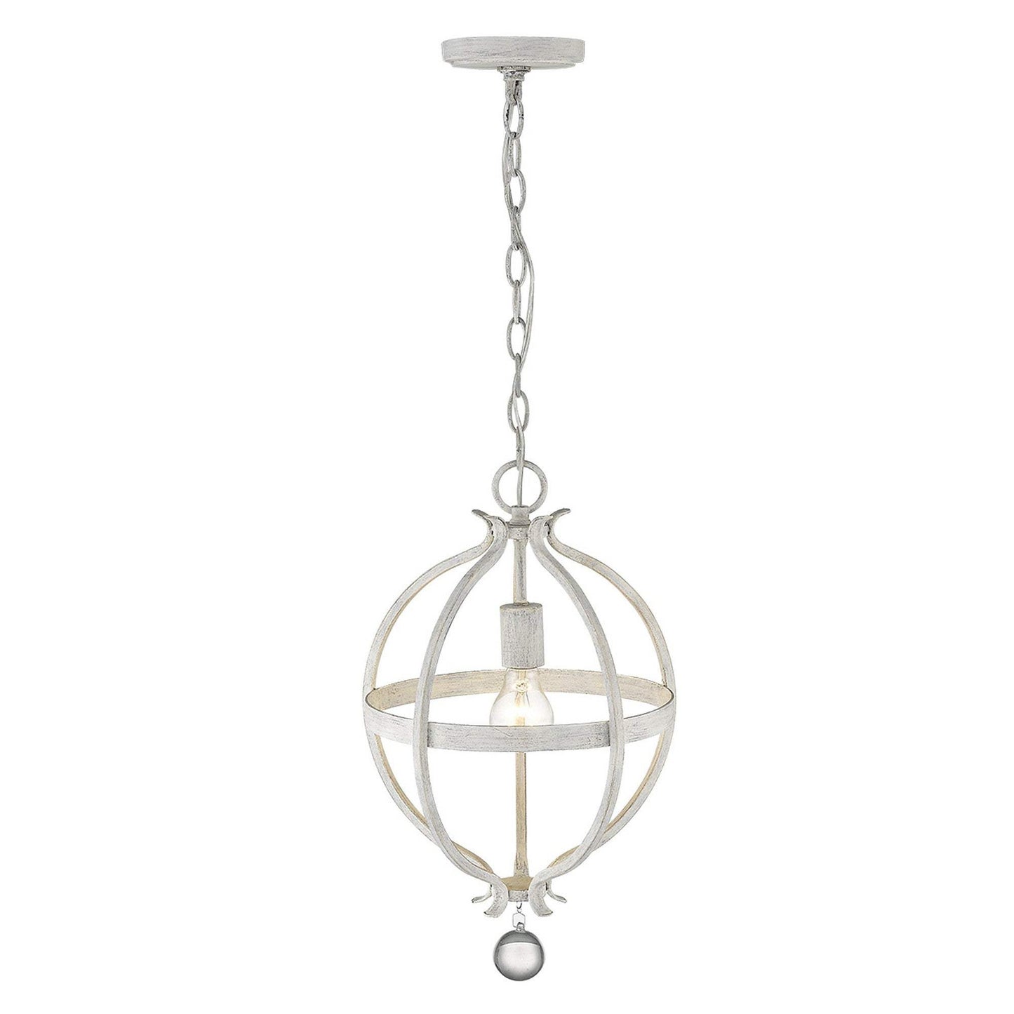 Callie 1-Light Country White Pendant - Homeroots - Flyclothing LLC