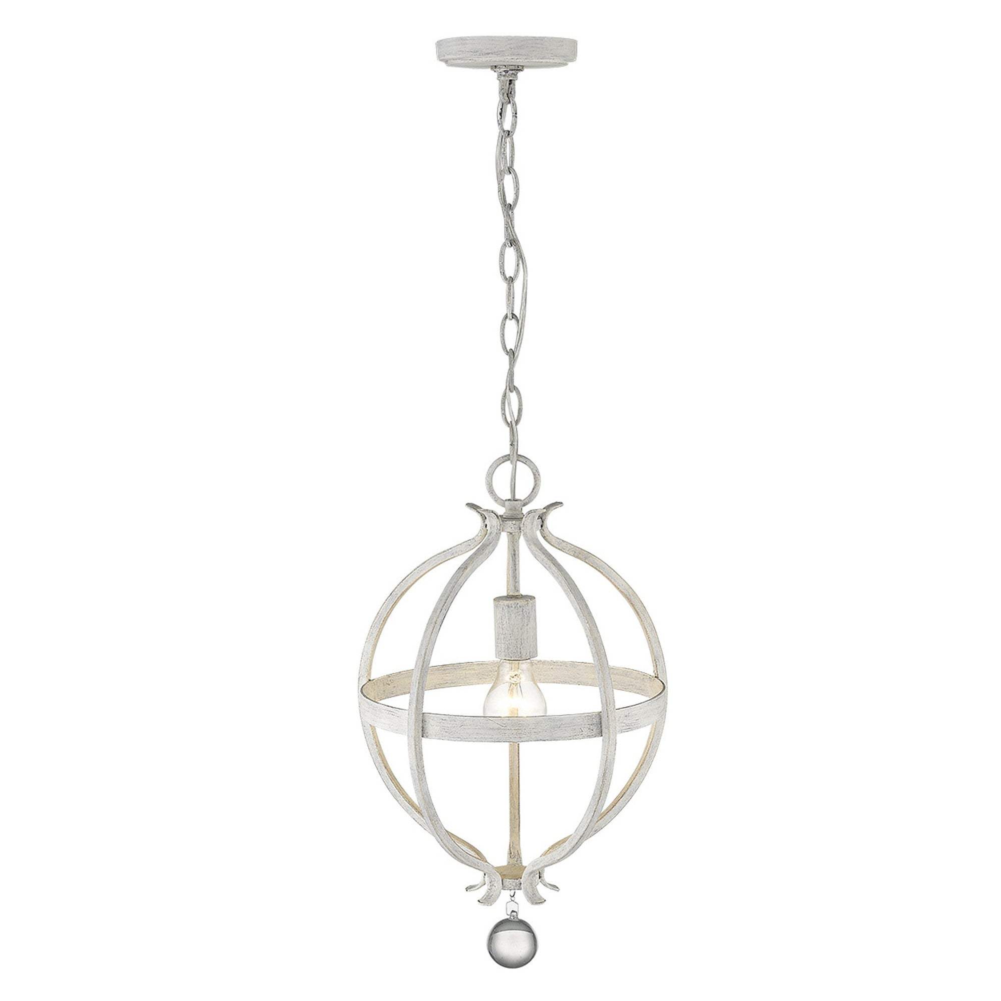 Callie 1-Light Country White Pendant - Homeroots - Flyclothing LLC