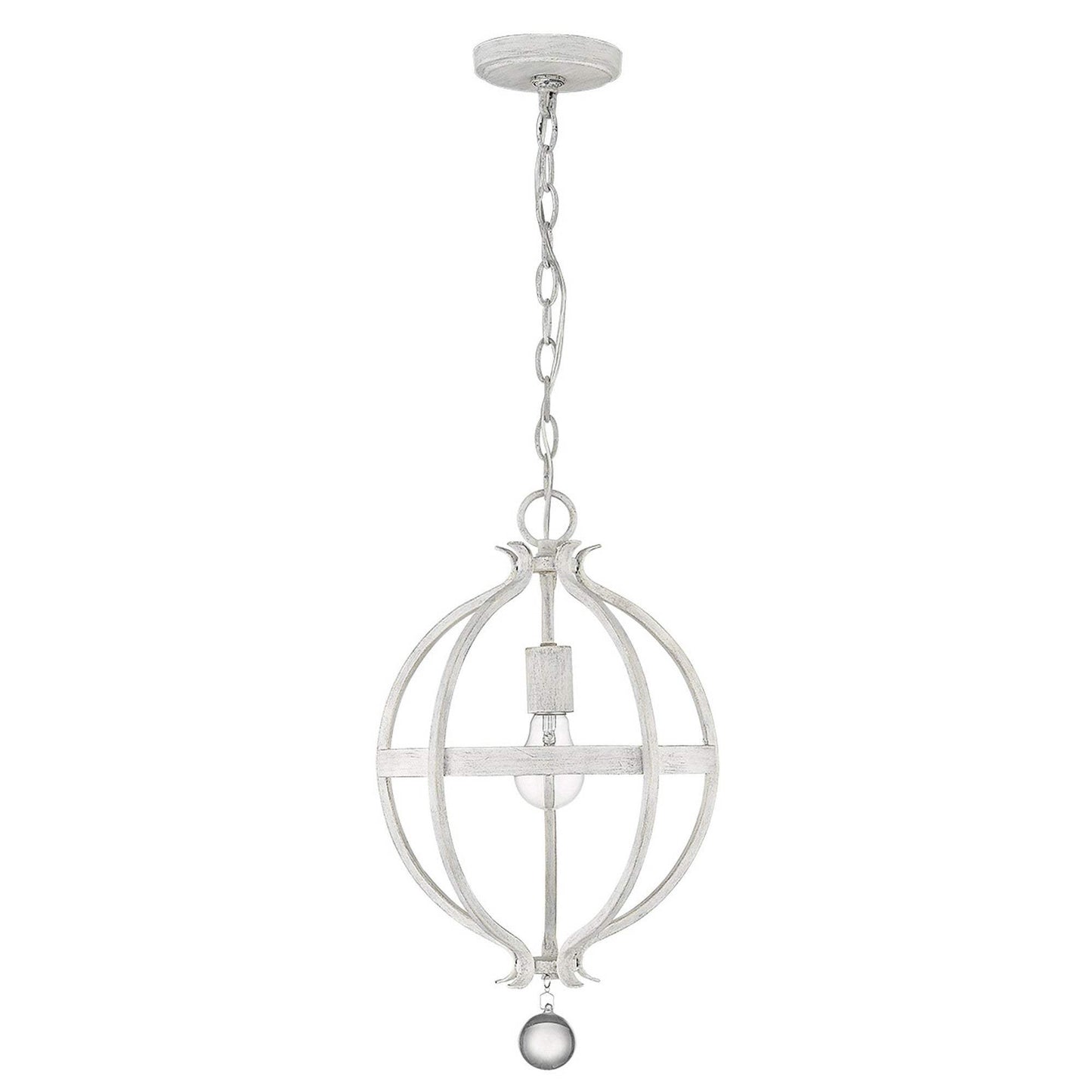 Callie 1-Light Country White Pendant - Homeroots - Flyclothing LLC