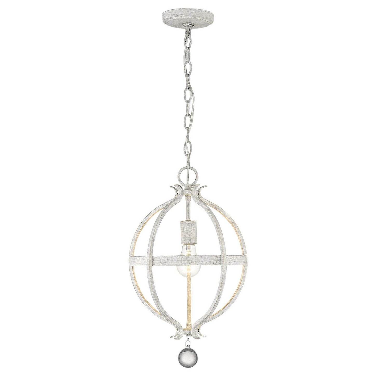 Callie 1-Light Country White Pendant - Homeroots - Flyclothing LLC