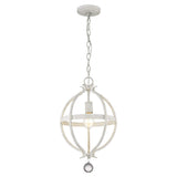 Callie 1-Light Country White Pendant - Homeroots - Flyclothing LLC