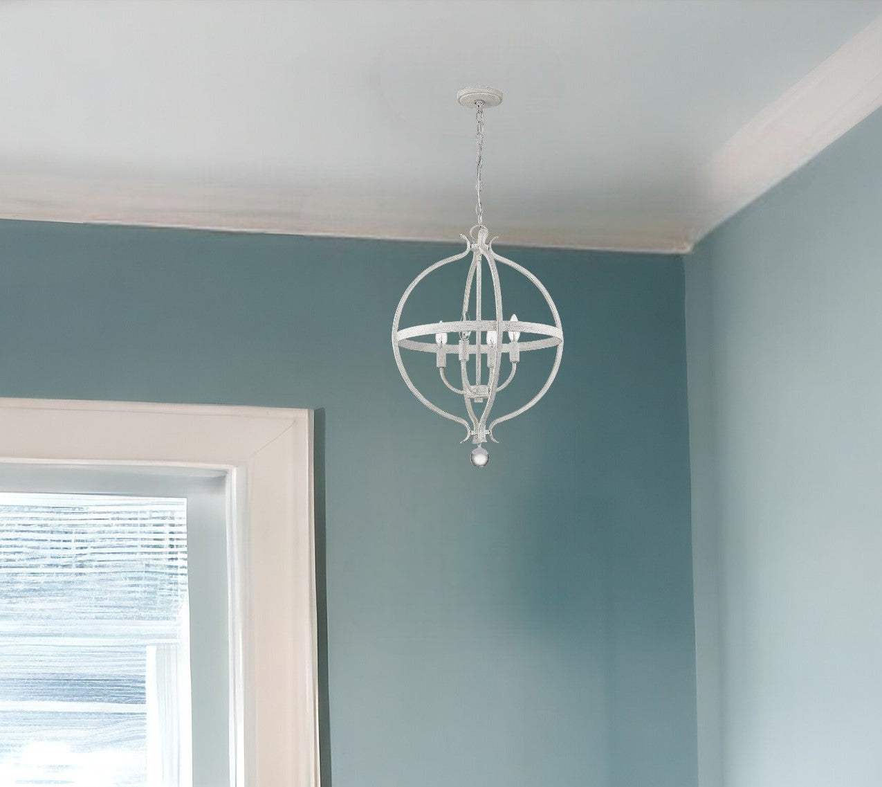 Callie 4-Light Country White Pendant - Homeroots - Flyclothing LLC