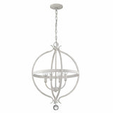 Callie 4-Light Country White Pendant - Homeroots