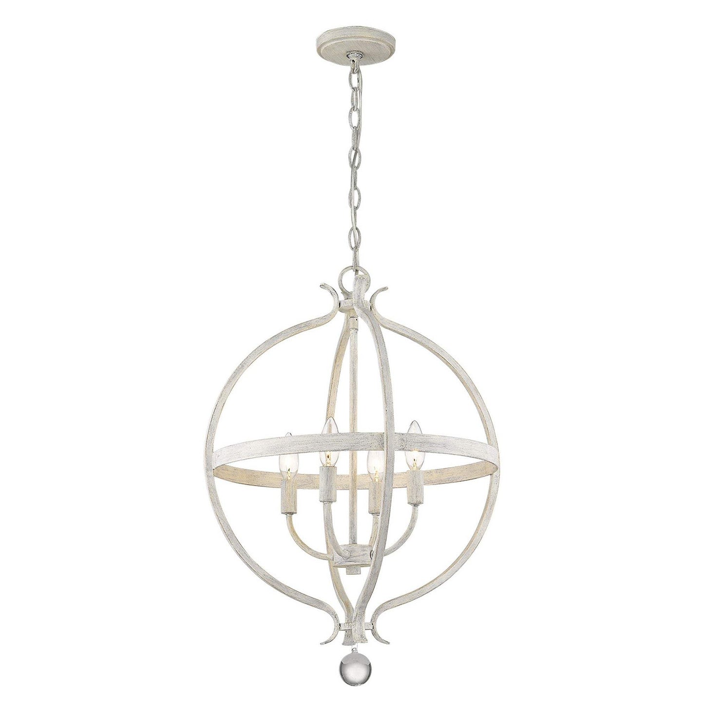 Callie 4-Light Country White Pendant - Homeroots - Flyclothing LLC
