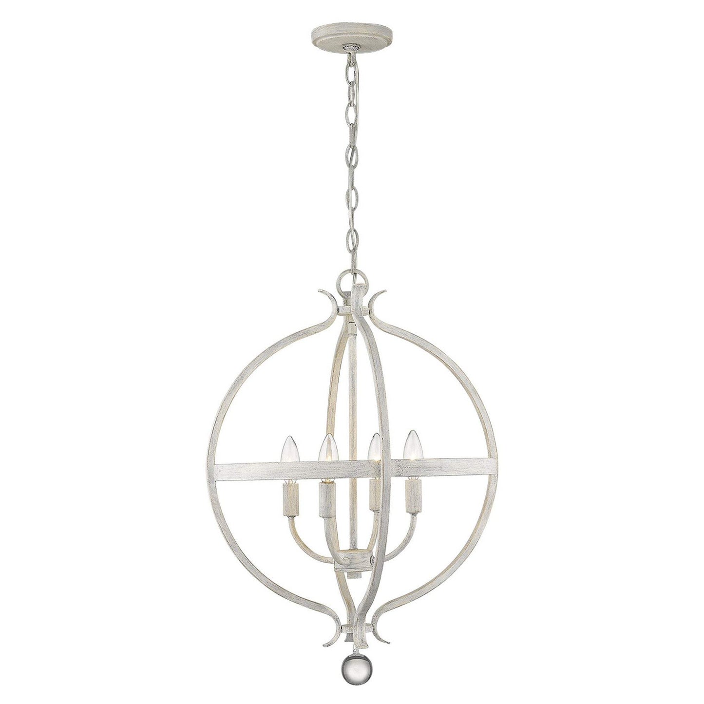 Callie 4-Light Country White Pendant - Homeroots - Flyclothing LLC