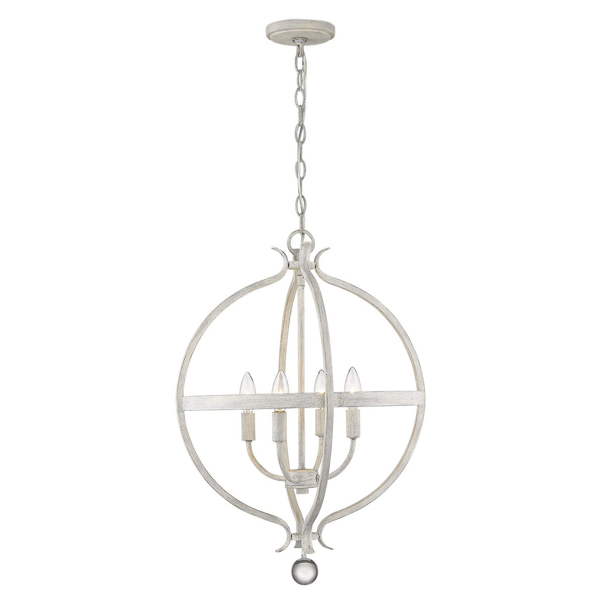 Callie 4-Light Country White Pendant - Homeroots - Flyclothing LLC